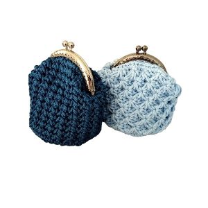 πλεκτό γυναικείο πορτοφόλι crochet pocket