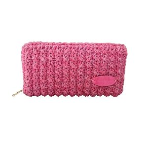 πλεκτό γυναικείο πορτοφόλι crochet pocket